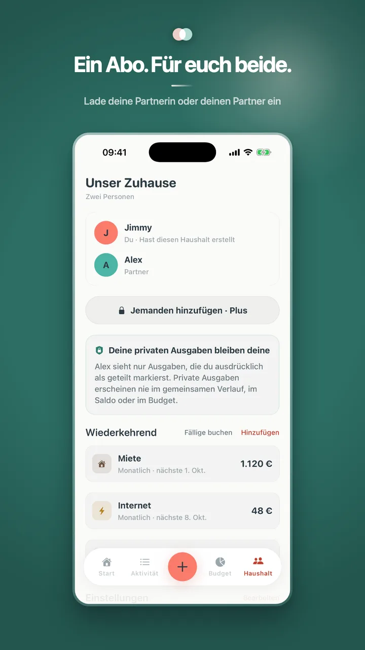 Ein Abo. Für euch beide.