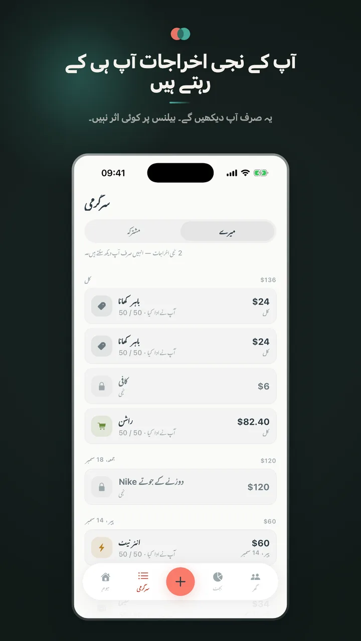 آپ کے نجی اخراجات آپ ہی کے رہتے ہیں